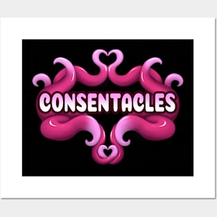 Magenta Consentacles Posters and Art
